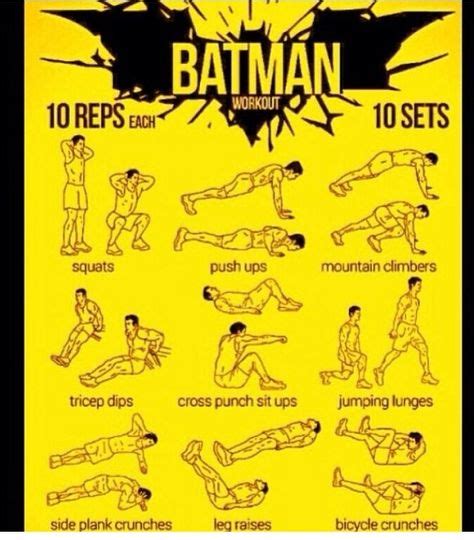 Batman exercises | Batman workout, Jumping lunges, Quick workout