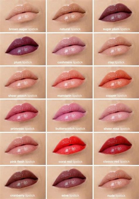 Lipstick Color Chart