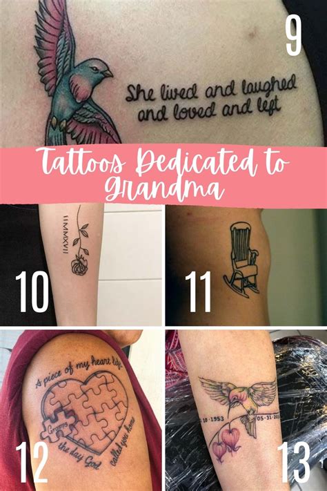 Beautiful Honoring Grandma Tattoos + Ideas - Tattoo Glee