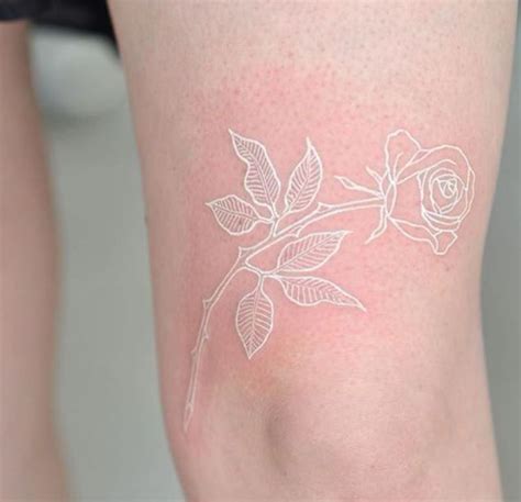 30 White Tattoos | White tattoo, White rose tattoos, Ink tattoo