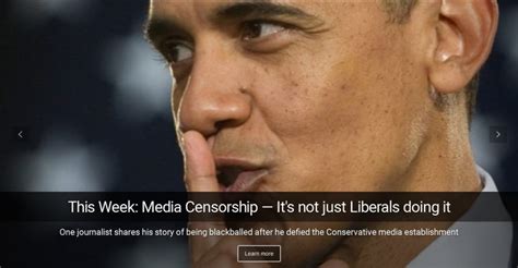 Media Censorship - Turns out Conservatives do it too