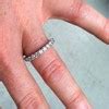 Pompeii3 Diamond Eternity Ring 2 Carat Womens Stackable Wedding Band 14k White Gold - Size 7.5 ...