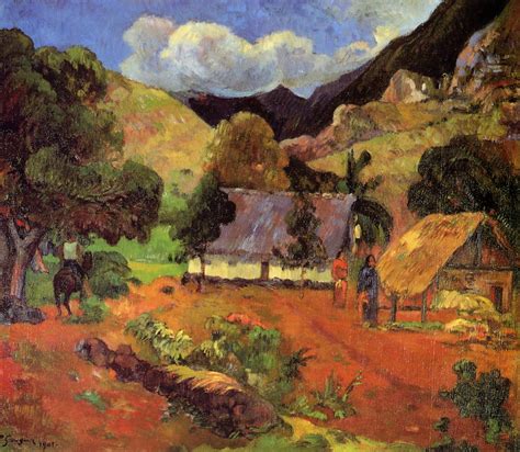 Landscape with three figures - Paul Gauguin - WikiArt.org ...