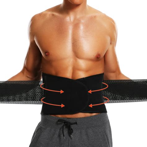 Vaslanda Waist Trainer Belt for Men - Waist Cincher Trimmer - Slimming Body Shaper Belt - Sport ...