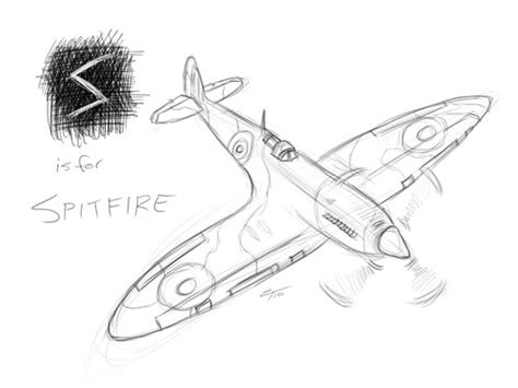 Spitfire Plane Coloring Pages