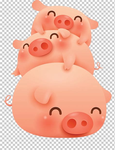 Cute Pig PNG, Clipart, Cartoon, Cute Pig, Nose, Pink, Saving Free PNG Download