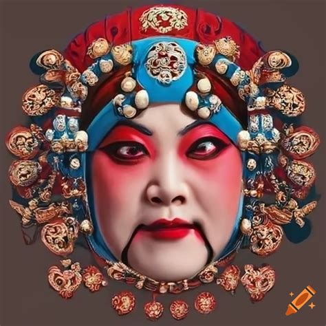 Chinese opera character face