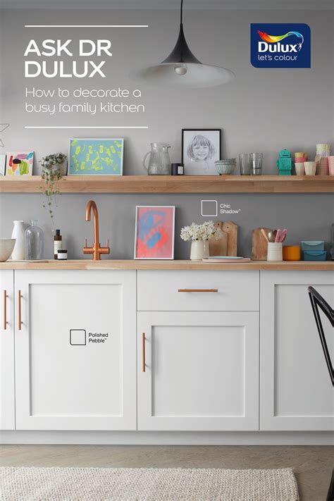 Grey Kitchen Ideas. | Dulux kitchen paint, Dulux kitchen paint colours, Grey kitchen cupboards