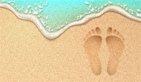 Footprints In The Sand Illustrations, Royalty-Free Vector Graphics ...