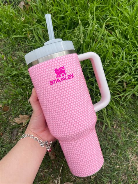 Pink on Pink Stanley Tumbler Rose Quartz 40 Oz - Etsy | Trendy water ...