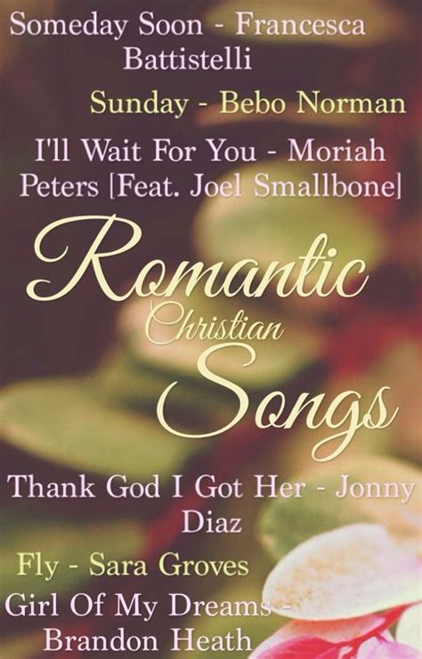 Romantic Christian Songs | Christian songs, Ill wait for you, Greatest commandment