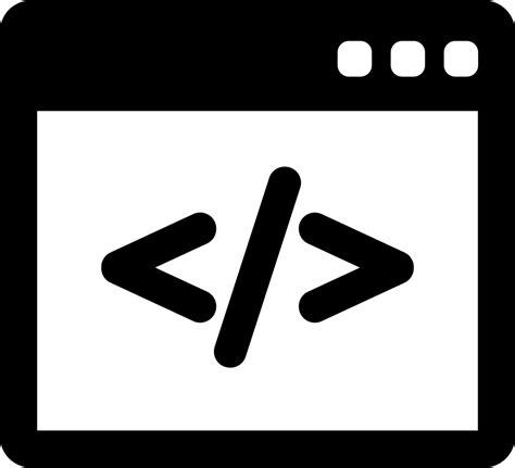 Programming Code Svg Png Icon Free Download (#5603) - OnlineWebFonts.COM