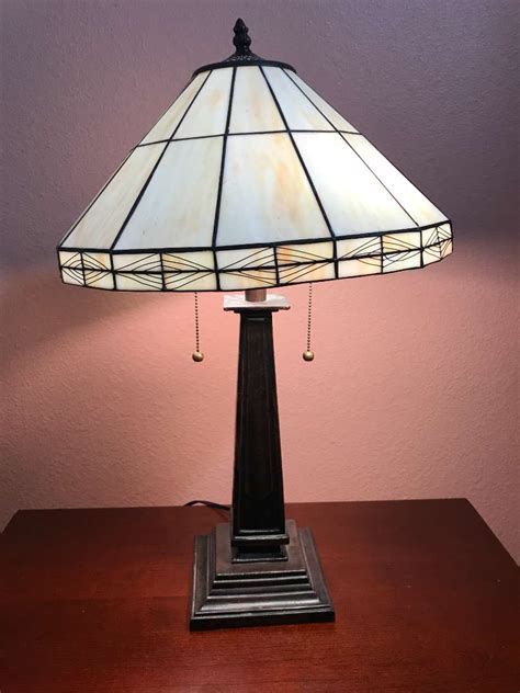 Lot # 129 - Heavy American Lighting Tiffany Style Lamp - About 27" - Adam's Northwest Estate ...