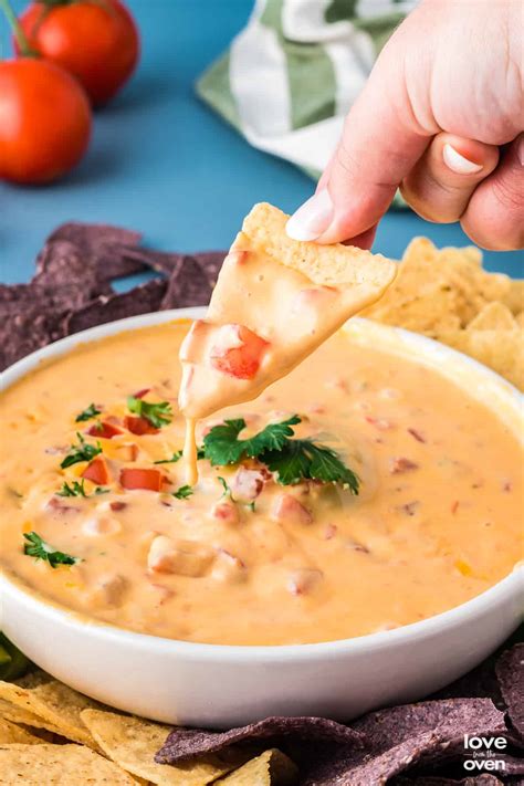 Velveeta Rotel Dip (Easy Queso) - Love From The Oven