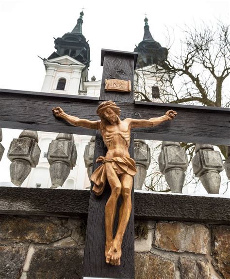 Kreuzigung Jesus. Karfreitag Und Ostern Stockfoto - Bild von heilig ...