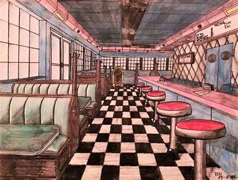 A '50s Diner by ArtsInSladeVision | Diner decor, Diner aesthetic, Retro diner