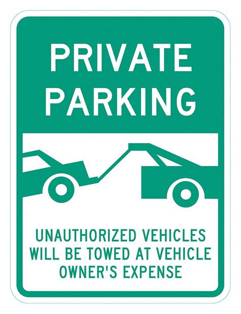 LYLE Private Parking Sign - 484N04|T1-6287-EG_18x24 - Grainger