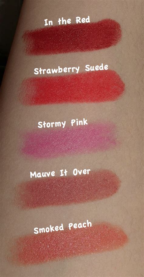 Corrector makeup: Revlon matte lipstick swatches