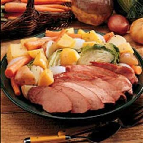 ham and cabbage boiled dinner