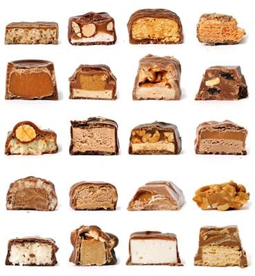 Candy Bars - 25 Revealing Photos of Things Cut in Half | Complex