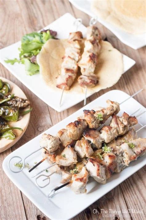 Pork Souvlaki & Marinade Recipe: How to Make Souvlaki From Scratch - Oh ...