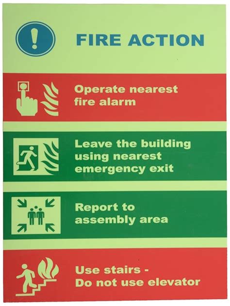 Mediateckboards Fire Safety Warning Signage Board, 60 cm x 46 cm: Amazon.in: Office Products