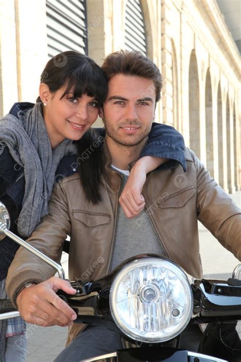 Biker With Girlfriend Allure Arches Photo Background And Picture For Free Download - Pngtree