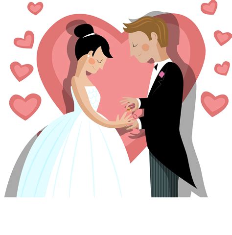 Wedding Card Clipart Png Download - Bride Groom Nicepng Vectorified | Bodhizwasuen