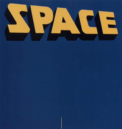 Ed Ruscha, Space, 1963. | Pop art