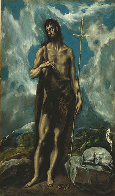 St John the Baptist 1600 Painting | El Greco Oil Paintings