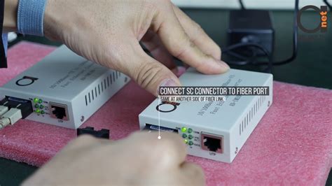 Multimode Fast Ethernet Fiber Optic Media Converter Installation Steps - YouTube