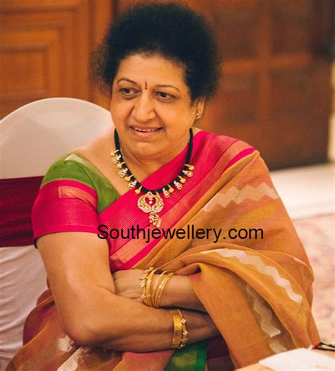 Jr NTR Mother in Black Dori Necklace - Jewellery Designs