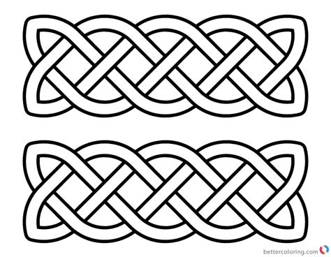 Celtic Knot Coloring Pages Doddles Black and White - Free Printable Coloring Pages