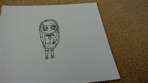 my newest drawing, cute little schoolgirl | Drawings, Cute, Art