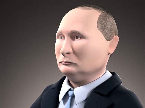Vladimir Putin Cartoon 3d model