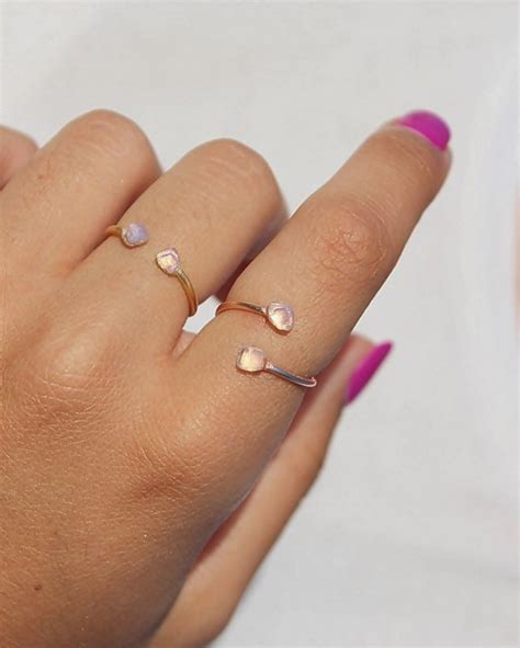 Moonstone, Moonstone Ring, Sterling Silver Ring, Moonstone Gold Ring, Rose Gold Ring, Moonstone ...