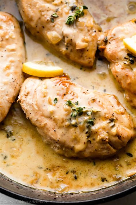 Creamy Lemon Thyme Chicken (Very Easy!) - Sally's Baking Addiction