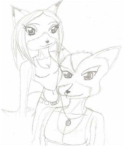 Fire Fox Girl and Fox McCloud by Deviantroid on DeviantArt