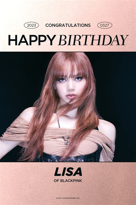 Lisa Blackpink 25th Birthday Celebration 2022