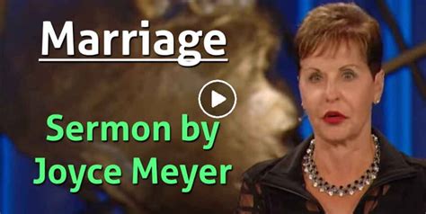 Joyce Meyer - Watch Sermon: Marriage