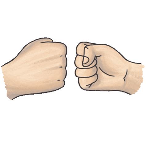 Hand Fist Bump Sticker By Sticker for iOS & Android | GIPHY