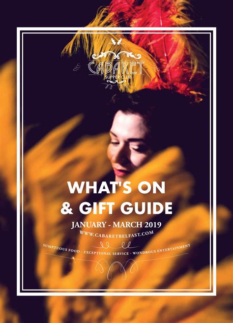 Cabaret Supper Club - January to March 2019 What's On Guide by Cabaret ...