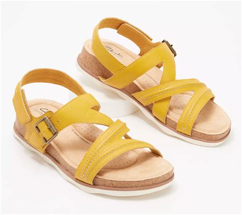 Clarks Collection Adjustable Sandals - Brynn Step - QVC.com