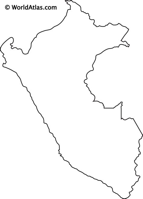 Outline Map Of Peru