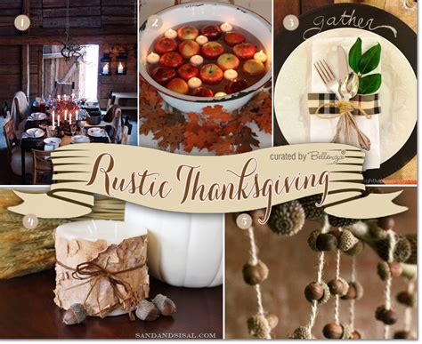 Decorating Ideas for a Rustic Thanksgiving Party with Family