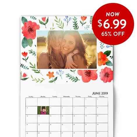 12 Month Personalized 8.5x11 Photo Wall Calendar | Snapfish US | Photo calendar diy, Diy photo ...