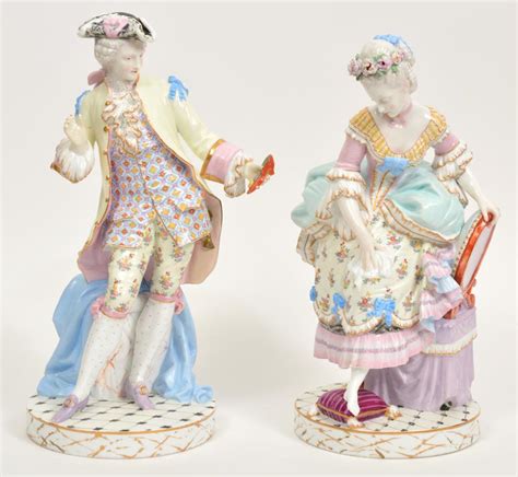 Lot - Two 19th Century Meissen Porcelain Figures