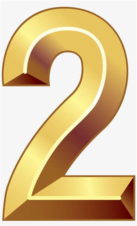 Gold Number Number Two Numbers Font Alphabet And Numbers | Images and ...