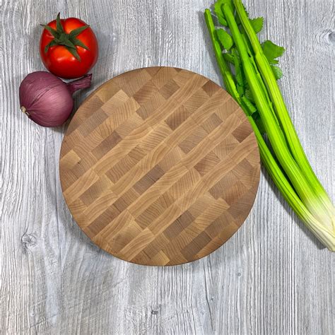 Round Butcher Block Cutting Board a Long Lasting Healthy - Etsy