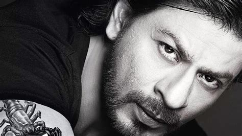 Shahrukh Khan Black And White Close Look HD Wallpaper | 1920x1080 ...